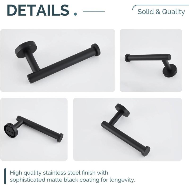 ruiling Ruling ATK-197 Wall Mounted Single Arm Toilet Paper Holder