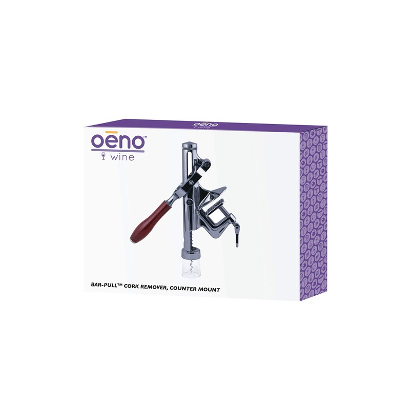 Oenophilia Bar Pull Counter Mount, Professional Wine Bottle Cork Remover,