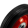QWORK 2 Pack 6" x 1.5",5/8" Axle, Premium Rubber Wheel