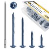 Mywish 190Pcs #8 Pocket Hole Screws, Wood Screws Assortment Kit,