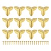 sourcing map 12 Pcs Decorative Box Corner Cover, 21mm Metal
