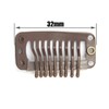 50pcs Hair Extension Clips Stainless Steel Snap Clips for Hair