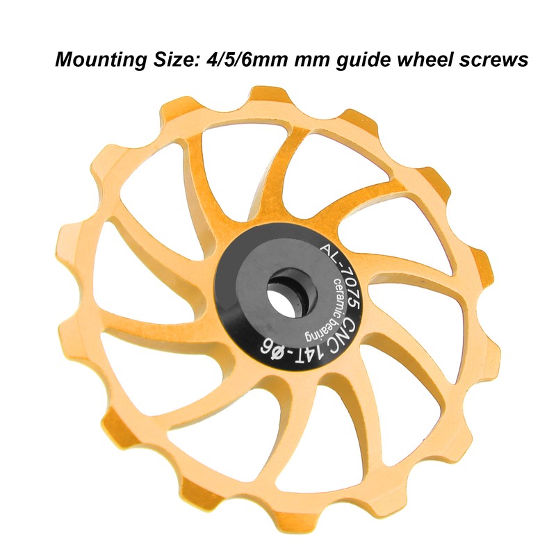 Cycling Bicycle Rear Pulley Bike Guide Roller Pulley Parts 14T