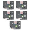 5pcs 18mm Label Maker Tape for Tze 241 Tz241 3/4in