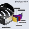 Wisfame Black Corner Shower Caddy - Rustproof Aluminium Triangle Shower