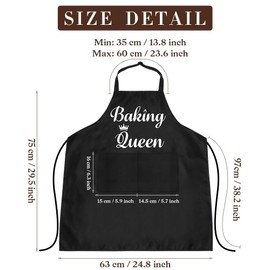 Aprons For Women With Pockets Mothers Day Gifts For Women Birthday Gifts For Womens Retirement Gifts Friendship Gifts Kitchen Aprons For Women Chef Apron Black aprons For Adults Cooking Apron