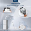 Amico 6 Pack 2 Inch 5CCT Ultra-Thin LED Canless Recessed
