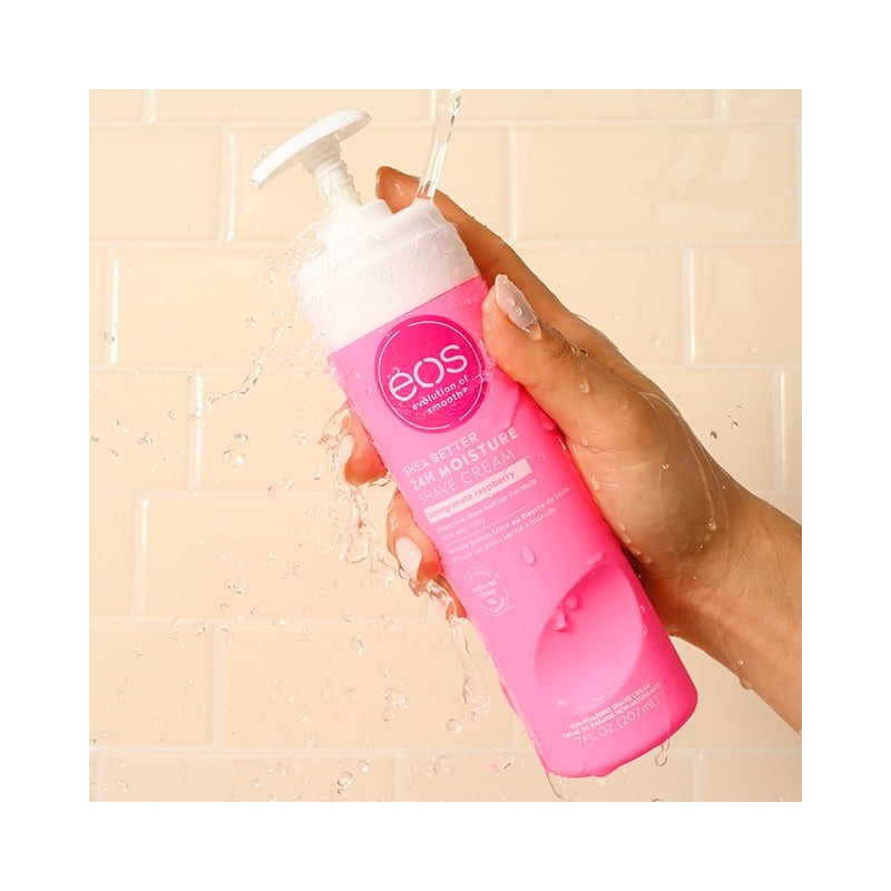 Crema de afeitar EOS aroma granada frambuesa 207 ml