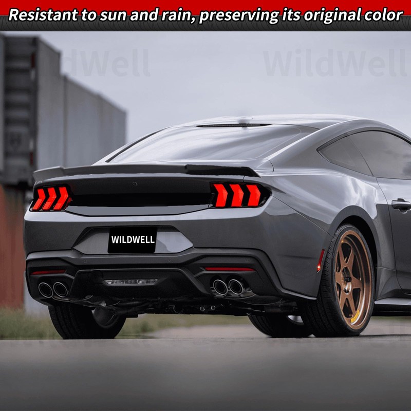 WildWell Trunk Decklid Panel Trim for 2024 2025 Ford Mustang