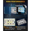 NAOEVO 4 Inch LED Pod Lights, Spot Flood LED Fog/Driving/Off