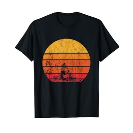Snowmobile Retro Sunset Snowcross Snowmobiling Lovers T-Shirt
