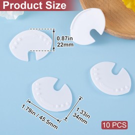 Pndeyo 10pcs Soda Can Covers Lids, Plastic Pop Can Lid Cover, Can Top Cap Protector Spill Guard for Soda Drink Beer Coke Juice Beverage- White