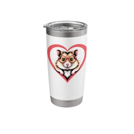 Heart Hamster Glasses Hamsters Stainless Steel Insulated Tumbler
