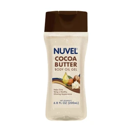 Nuvel Aceite Corporal en Gel, Body Oil con Mantequilla de Cacao 200 ml