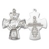 Heartland Store Men's Sterling Silver 5 Way Cross Pendant with