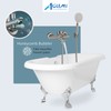 Aolemi Brushed Nickel Bathtub Faucet Wall Mount Only Tub Filler