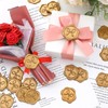 MotiMind 100 Pcs Bow Wax Seal Stickers Bow Wax Seal