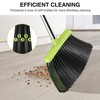 Broom and Dustpan Set, 52-in Long Adjustable Handle Broom Dustpan