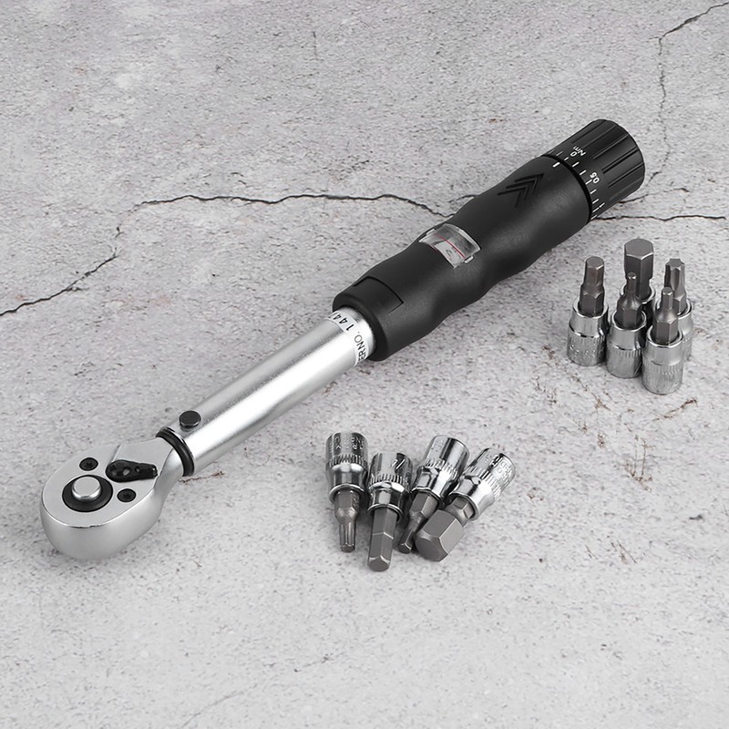 10pcs/set 2-14NM 1/4in Adjustable Torque Wrench High Precision Window Display