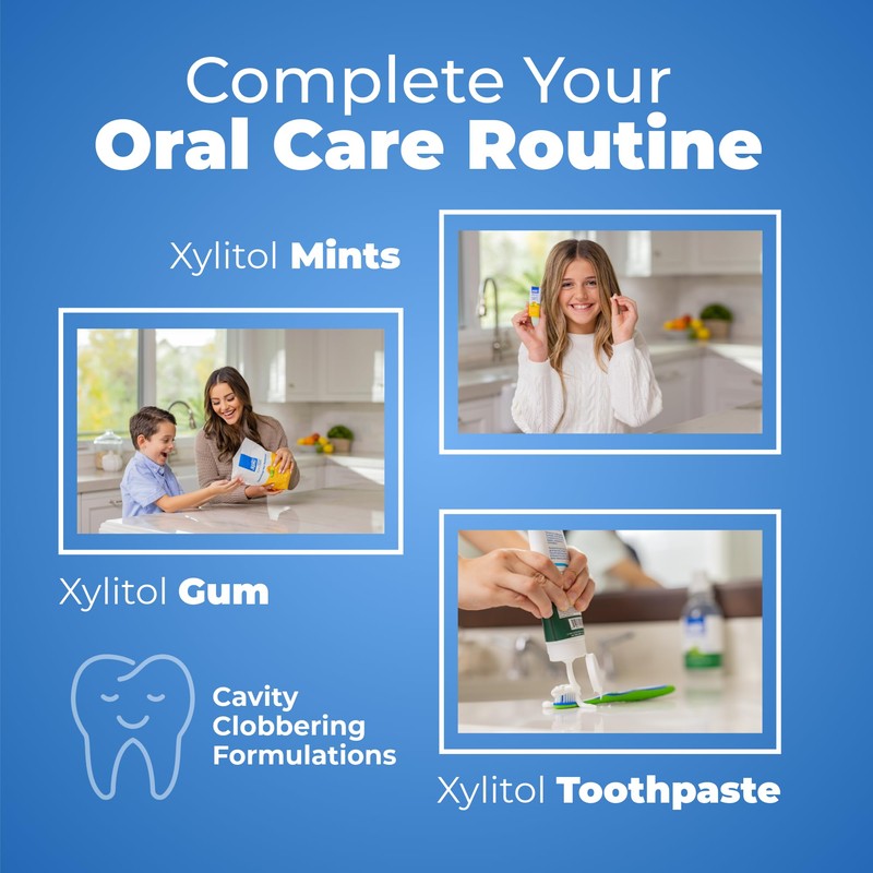 Epic Xylitol Toothpaste for Adults - Fluoride-Free Toothpaste with 25%