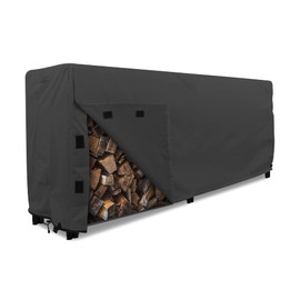 KHOMO GEAR - Firewood Rack Cover 8 foot - Heavy Duty - Black
