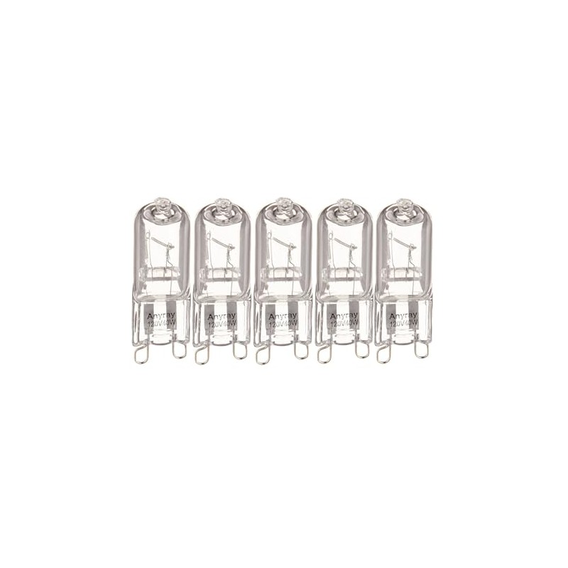 (5)-Bulbs 40W 120-volt Microwave 120V G9 Base T4 Bulb, 5-Pack