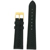 Tech Swiss 16mm Watch Band Genuine Leather Snake Grain Black