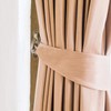 NUOLUX 2psc Swan Style Curtain Tieback Hooks - Bronze