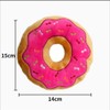 TopPetPro [Strawberry Donut] Funny Dog Toys Plush Squeaky Durable Toys