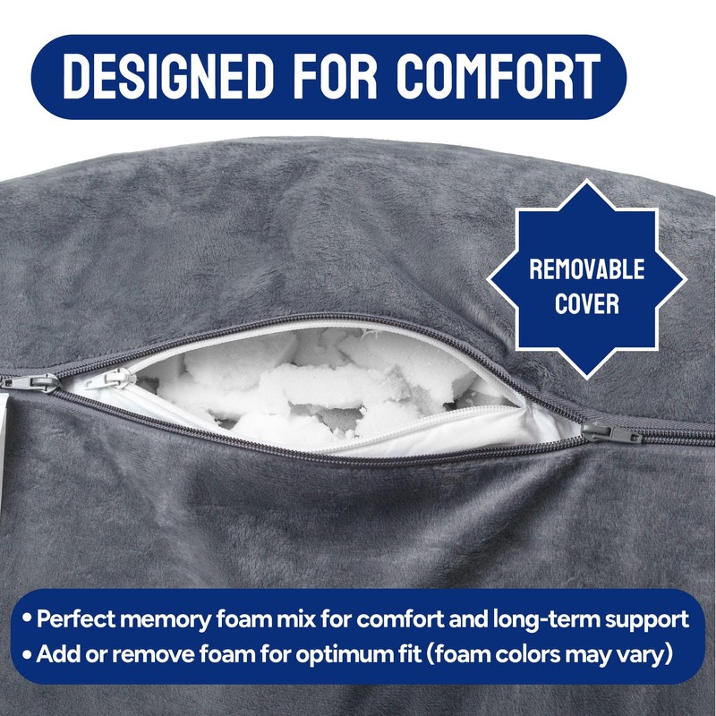 ComfortSpa Reading Pillow for Bed Adult Size, Back Rest Pillow