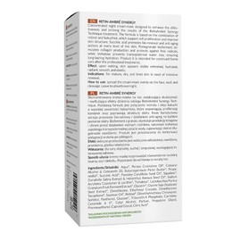 Retin Amber Synergy Home Terapis - Night Cream Mask with Retinol and Succinic Acid 50 ml - Skin Regeneration - Wrinkle Reduction - Moisture and Smoothing