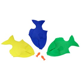 Ironwood Pacific Backyard Bass Casting Game for Teaching Kids to cast | Starter Set Includes 3 Fish and 2 Casting Plugs
