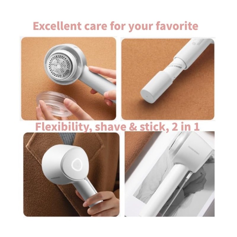 Portable 2 in 1 Electric Lint Remover, Shave or Stick,