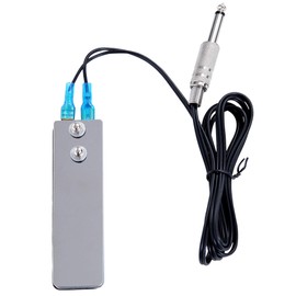 Tattoo Foot Pedal Switch,Mini Flat Stainless Steel Tattoo Pedal Machine Metal Power Switch Power Supply For Tattoo Power Tattoo Machine Guns Supplies