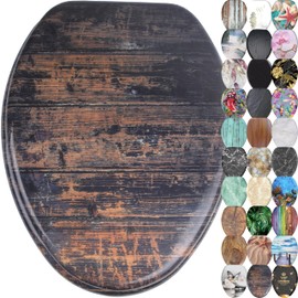 Sanilo Soft Close Toilet Seat ELONGATED, Quiet and Slow Close Lid and Seat, Strong Bumpers and Hinges, Vanesa