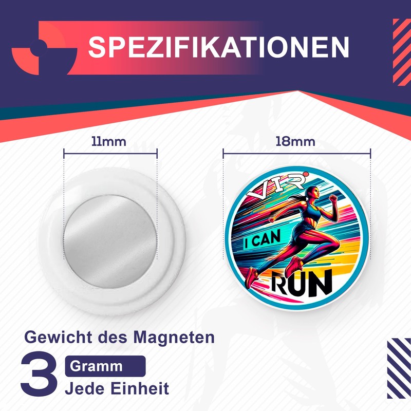 VERY IMPORTANT RUNNER - Magnetic Race Number Holders - Pack