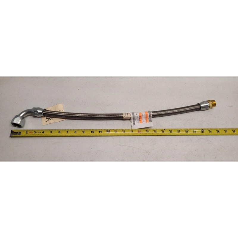 Eaton 25" Air Brake Compressor Discharge Hose, SS Braided with