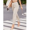 Cnlinkco Dress Slacks for Women Wide Leg High Waisted Pants