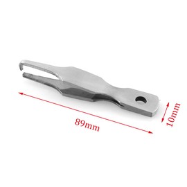ZYAMY 2PCS Silver Double Ring Open Fishing Pliers Stainless Steel Lure Clips Pliers Lure Swivel Opener External Fishing Tackle Tool Accessories