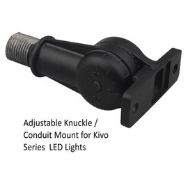 RuggedGrade Knuckle Conduit Mount for 30W to 80W Kivo & Kivo II Series | LED Flood Light | Durable Aluminum Mounting Arm | Outdoor LED Fixtures | DLC 5.1 Premium