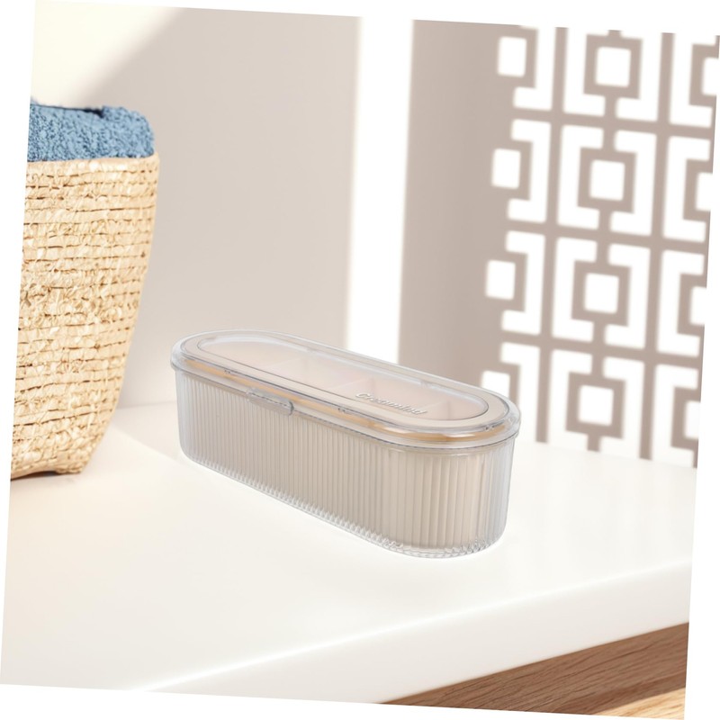 Gatuida Makeup Sponge Case with Lid Compartment Makeup Organizer for