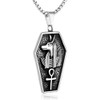 UMtrade Egyptian Ankh Cross Stainless Steel Men Dog Tag Medieval