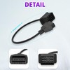 AMHTDOL OBD Adapter Fit for Toyota 17 Pin OBD1 to
