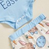 Xiaodriceee Infant Baby Boy Easter Outfit Rabbit Ears Hoodie Romper