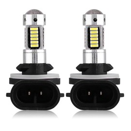 1Par de 881 4014 LED Faros del coche Niebla DRL bombilla Lámpara DC 12V Reemplazo de la luz de conducción de la linterna de la luz de niebla del coche LED del poder más elevado