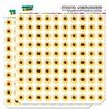 Sunflower Shower 1/2" (0.5") Planner Calendar Scrapbooking Crafting Stickers -