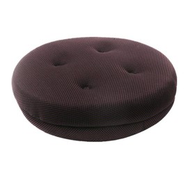 Baibu Home Seat Cushion, Round Chair Cover, Super Breathable, Washable, Round Seat Cushion, Chair Pad, Diameter 11.8 inches (30 cm), Fixed Rubber Included, Brown