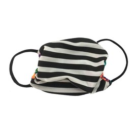 Reversible Family Stretchy Washable 2 Ply Comfy Ear Loop Multi Purpose Face Mouth Cover Large Child (9-13 years) Teal Zack Attack/Stripes