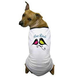 CafePress Love Birds Dog T Shirt Dog T-Shirt, Pet Clothing, Funny Dog Costume