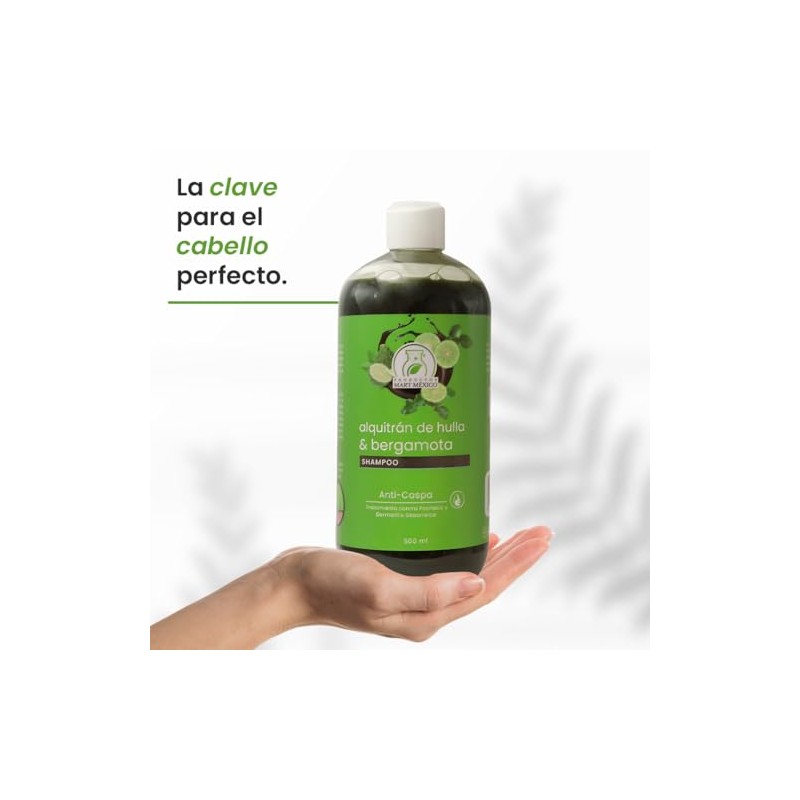 Shampoo De Alquitrán Y Bergamota Anti-Caspa Productos Mart Mexico 500